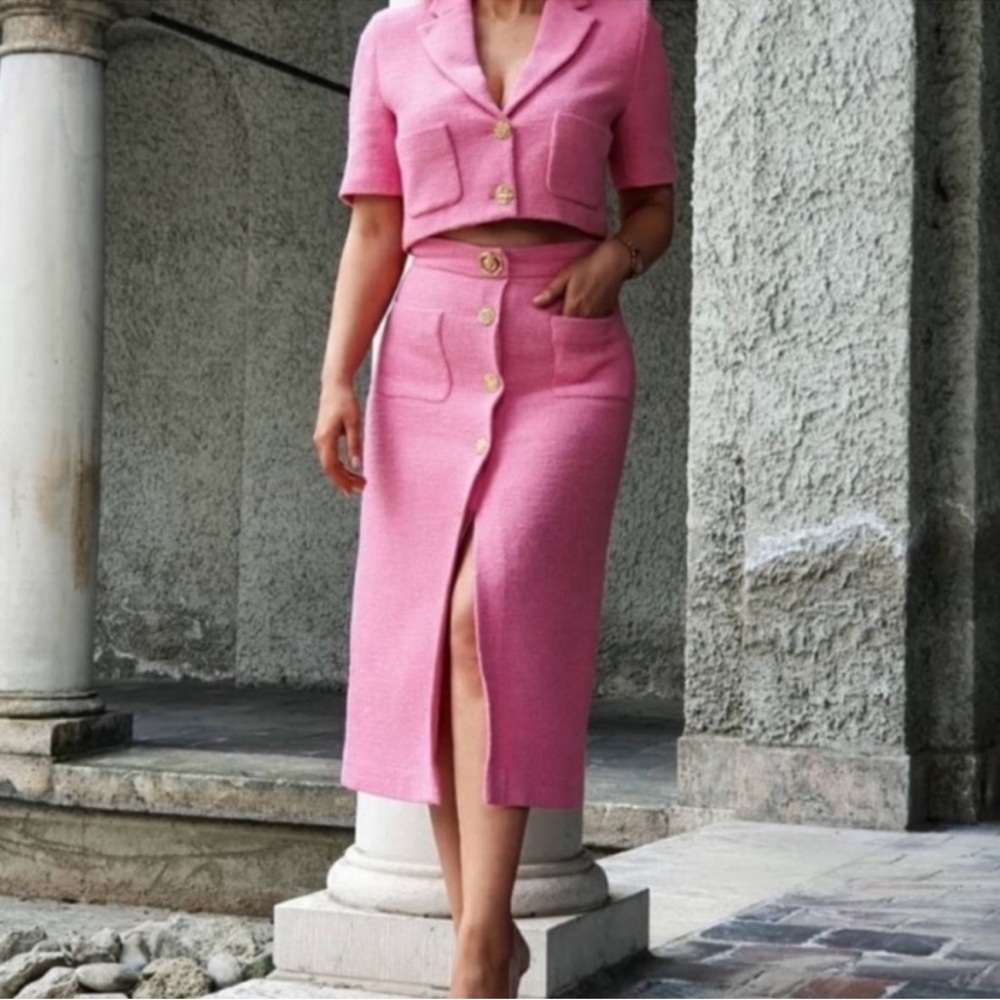 Zara Pink Skirt Set